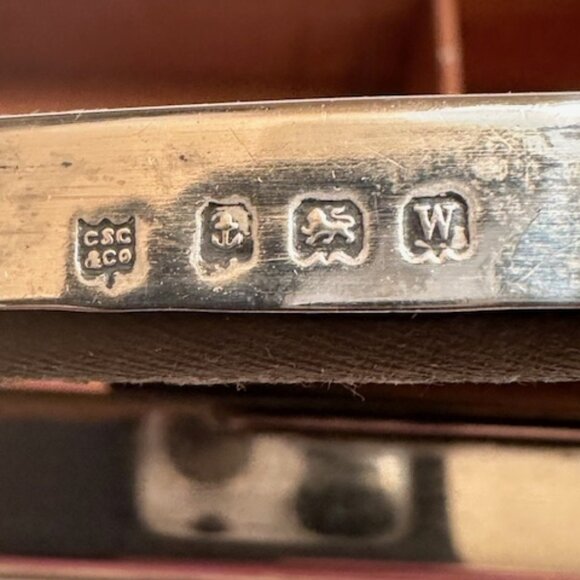 Antique Hallmarked Sterling Silver Oval Picture Frame - Picture 2 of 8